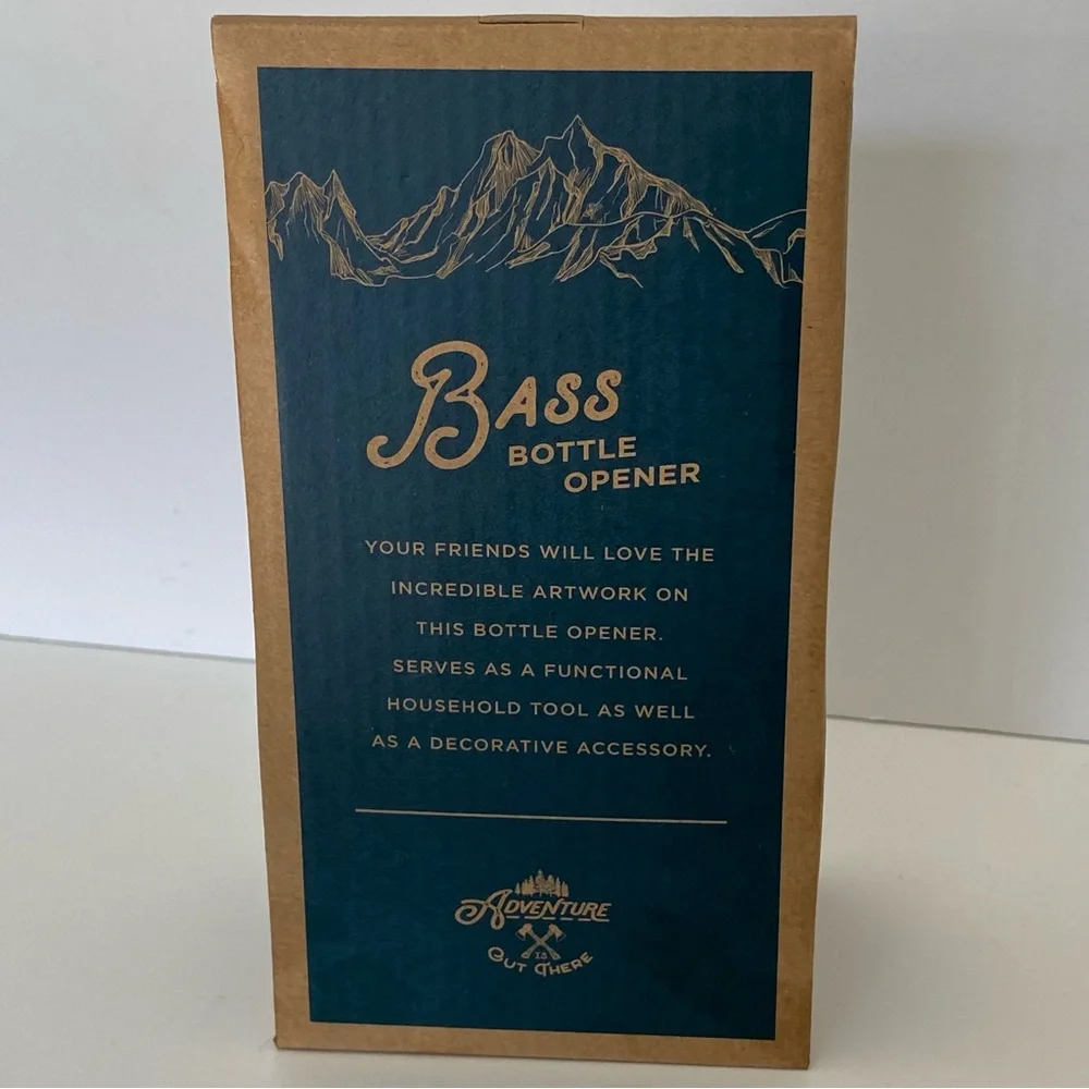 Bass Fish Bottle Opener New Novelty Gift for Fisherman Man Cave Father’s Day